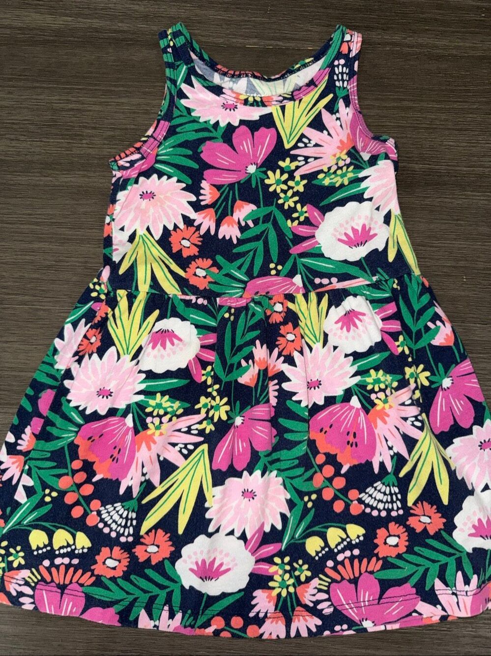 Carter’s 18M Pastel Watercolor Ruffle Dress | Spring Summer | EUC
